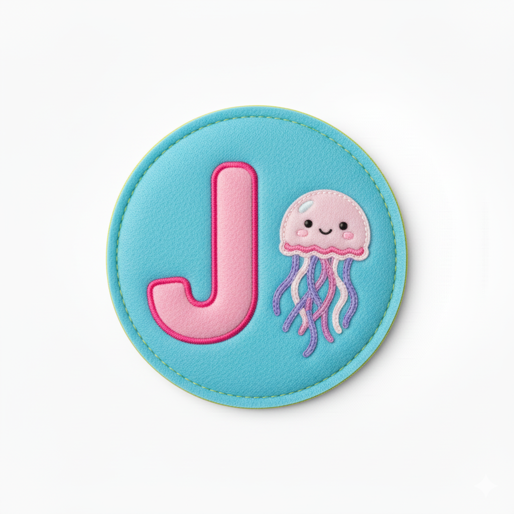 Seat mat for letter J