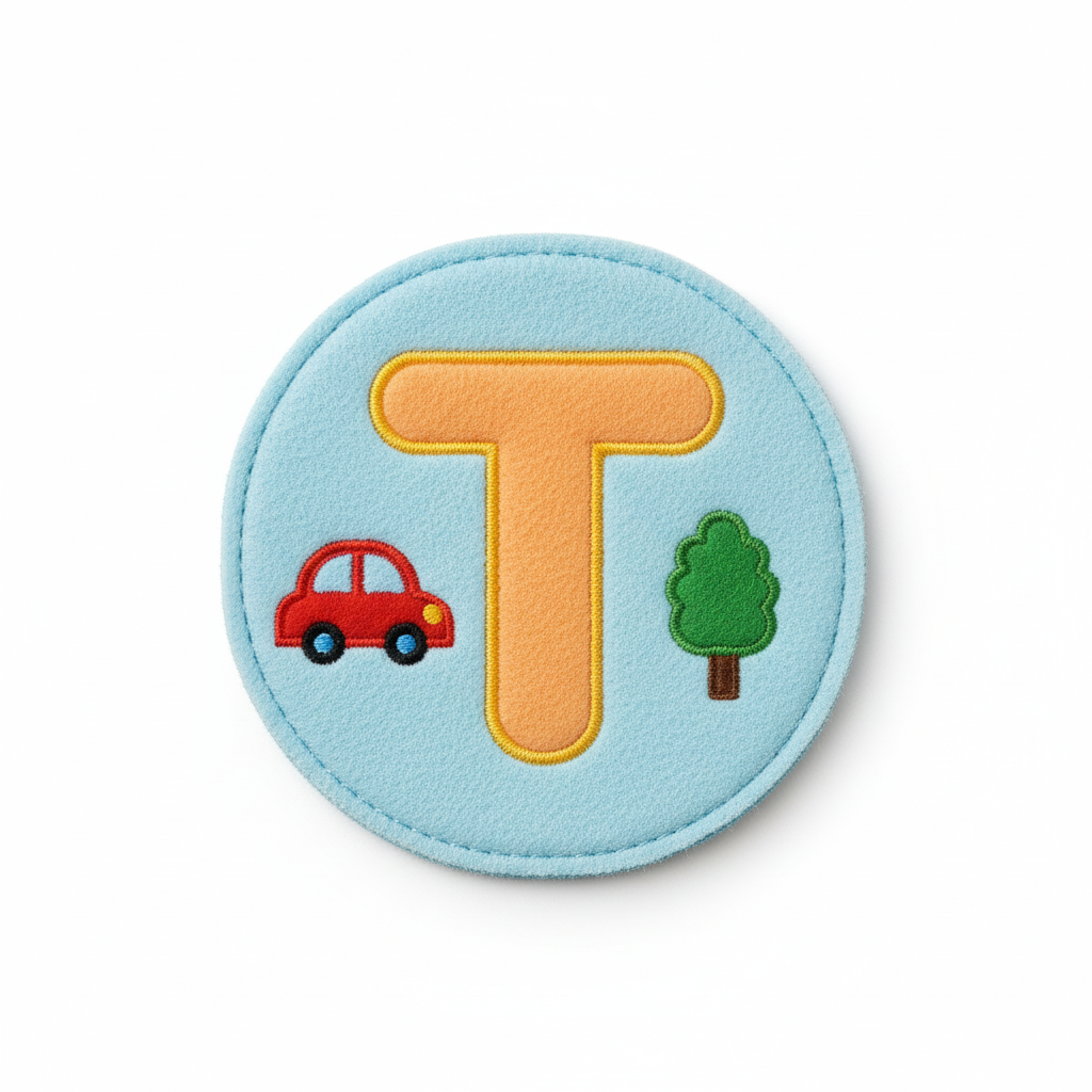 Seat mat for letter T