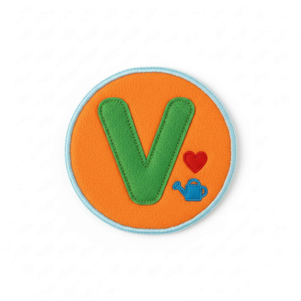 Seat mat for letter V